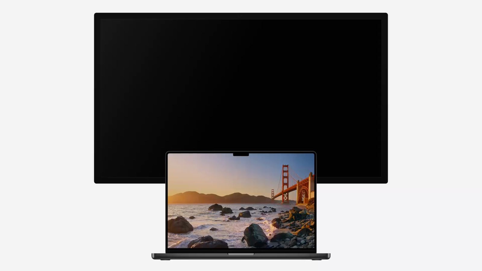 Unlit turning off a MacBook's internal display while an external monitor takes over